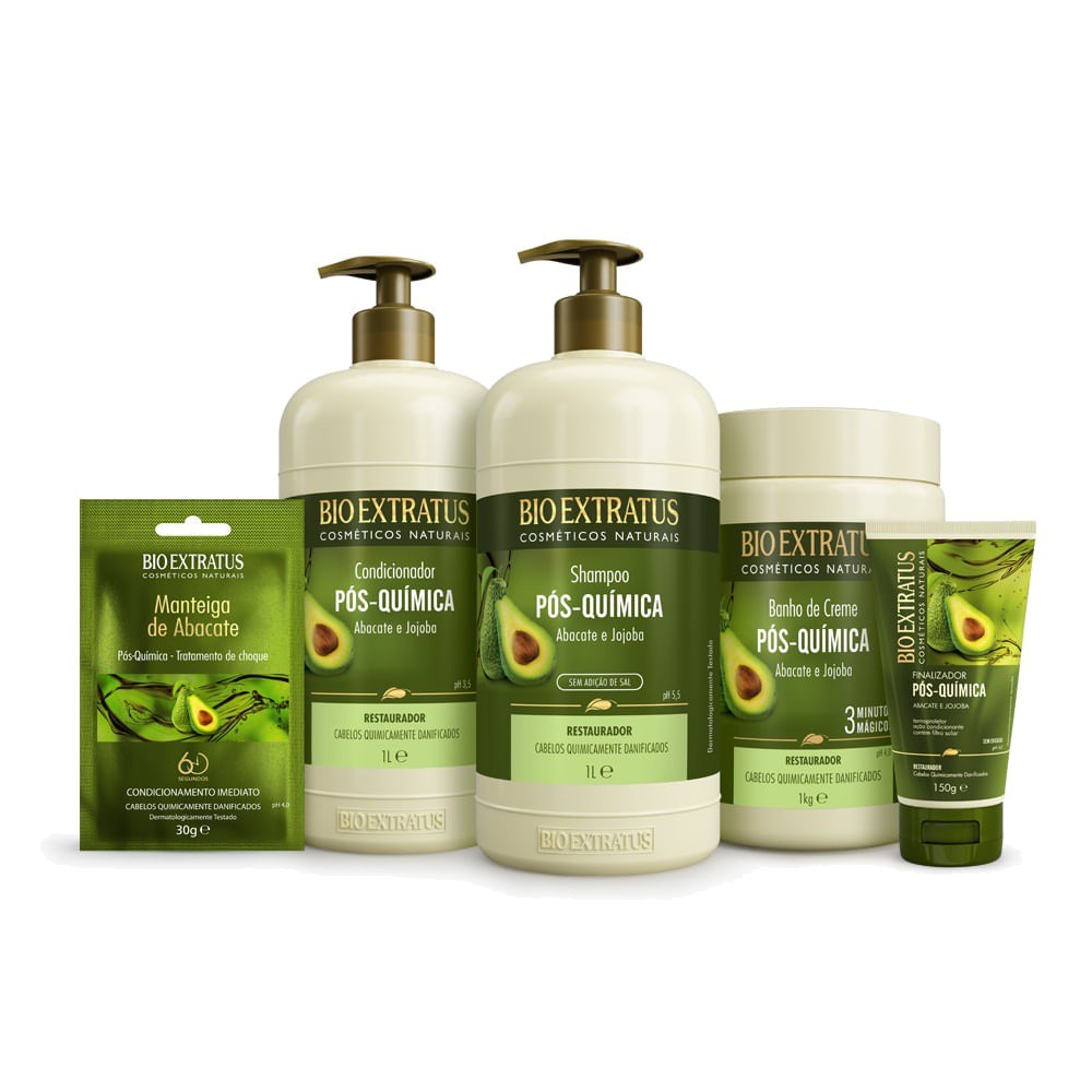 Kit Pós Química Completo Restauração Profunda Bio Extratus Oficial ...