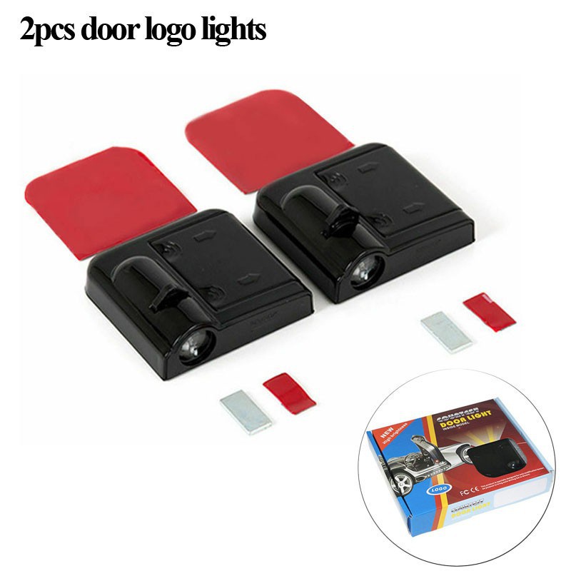 2pcs Universal Wireless LED Shadow Projector Cortesia Passo Luz Luzes ...