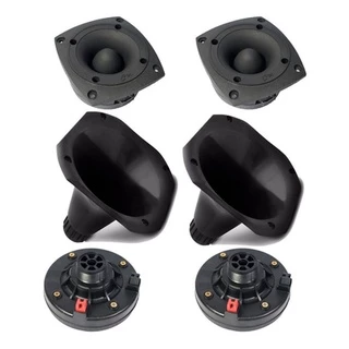 Kit 2 Driver + 2 Cornetas + 2 Super Tweeter Compet 480w