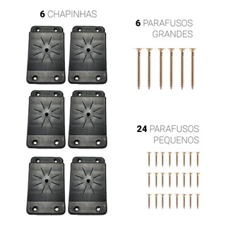 Kit Suporte De Pe Palito Para Inclinar Chanfrar Pes 6 Un