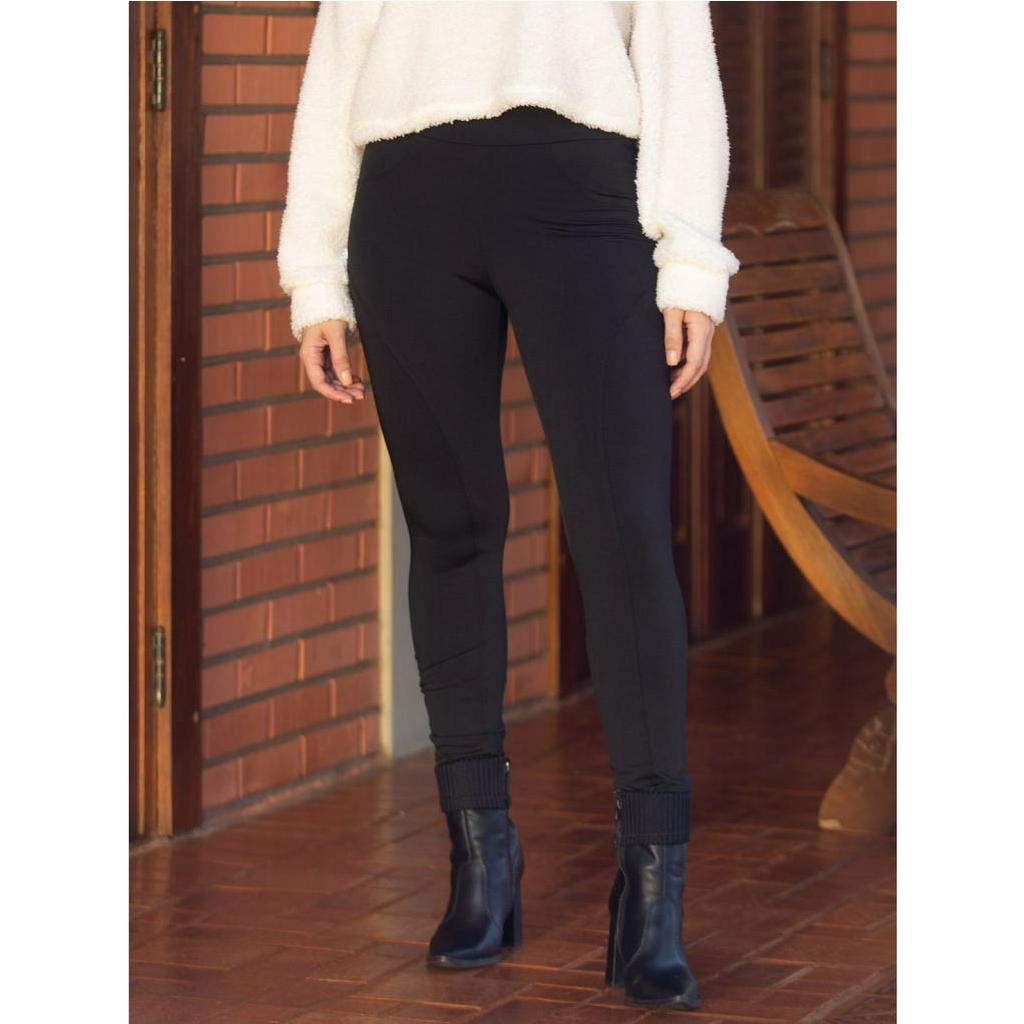 Calça Montaria Recortes Zipituka 501 Preto