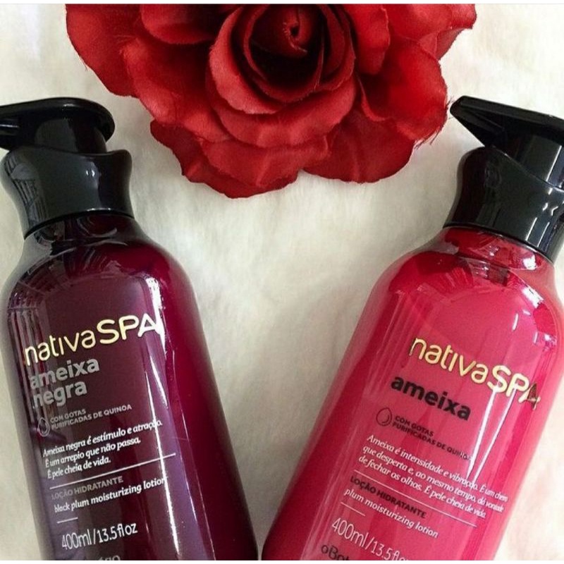 HIDRATANTE NATIVA SPA AMEIXA, AMEIXA NEGRA, UVA MERLOT OU ORQUÍDEA NOIRE 400ML O Boticário em Oferta na Shopee