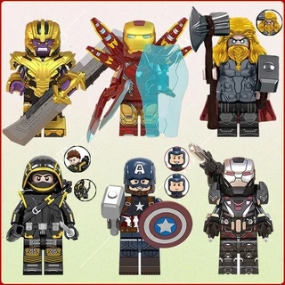 Bloco De Construção Brinquedos Marvel Minifigure Thor Tomahawk Deus Montado Vingadores Modelo nano Brinquedo