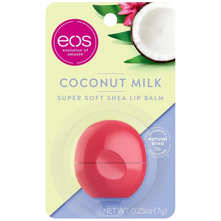 Hidratante Labial Lip Balm Agua de Coco EOS 7g Importado | Shopee Brasil