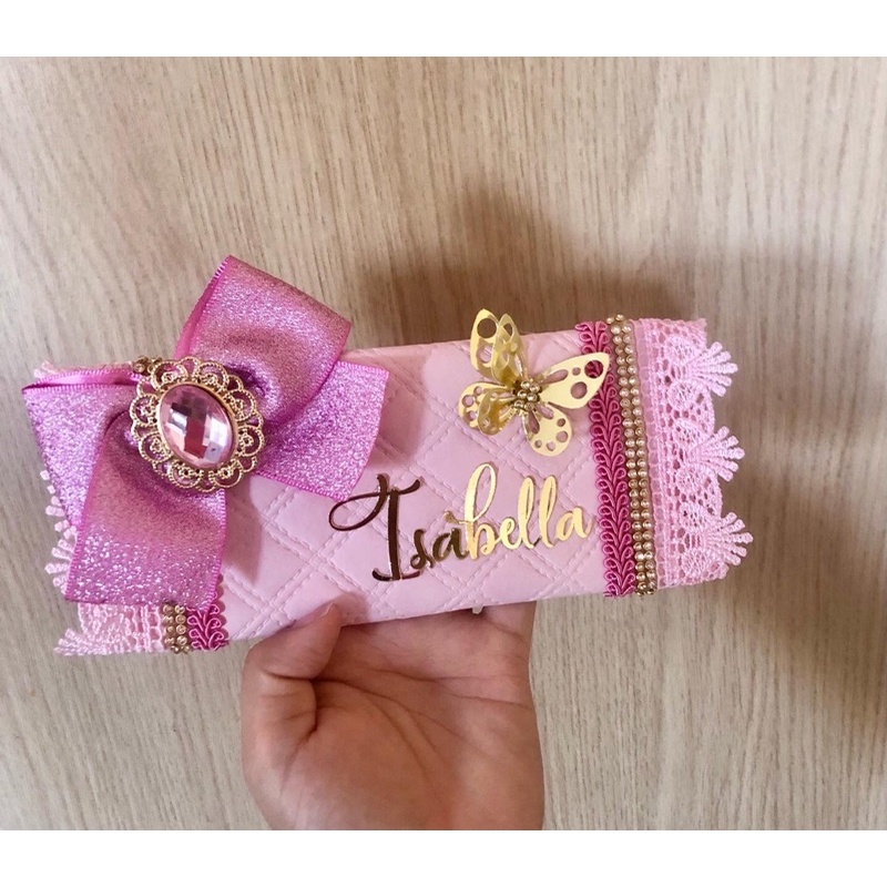 Porta Kit Kat LUXO Personalizado com Zíper (Vários Temas)