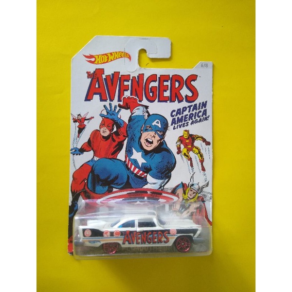 Carrinho Hot Wheels Capitão América: Vingadores (Avengers