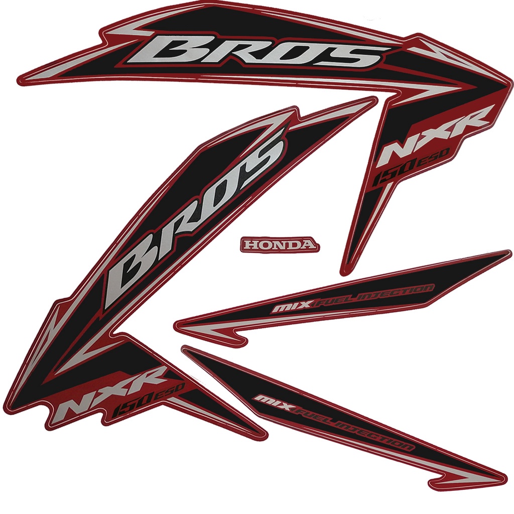 Kit Adesivos Bros 150 2011 ESD Vermelha | Shopee Brasil