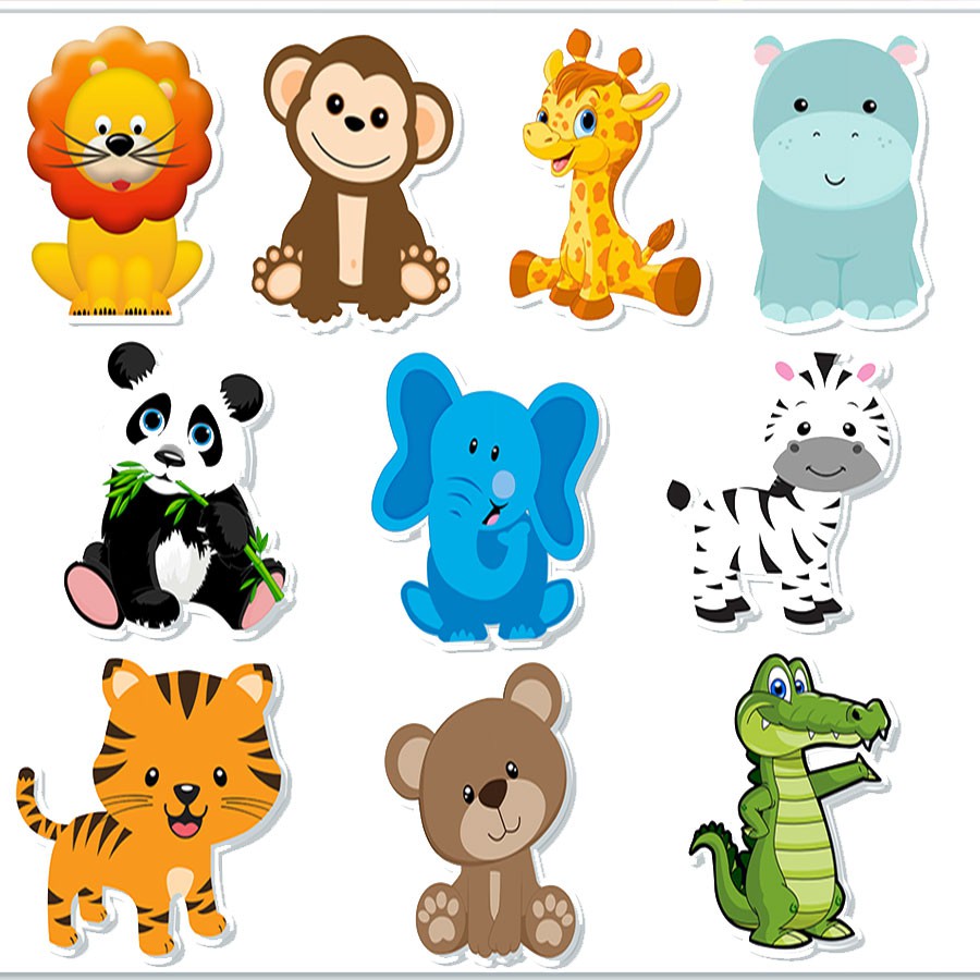 50 Apliques Safari Baby