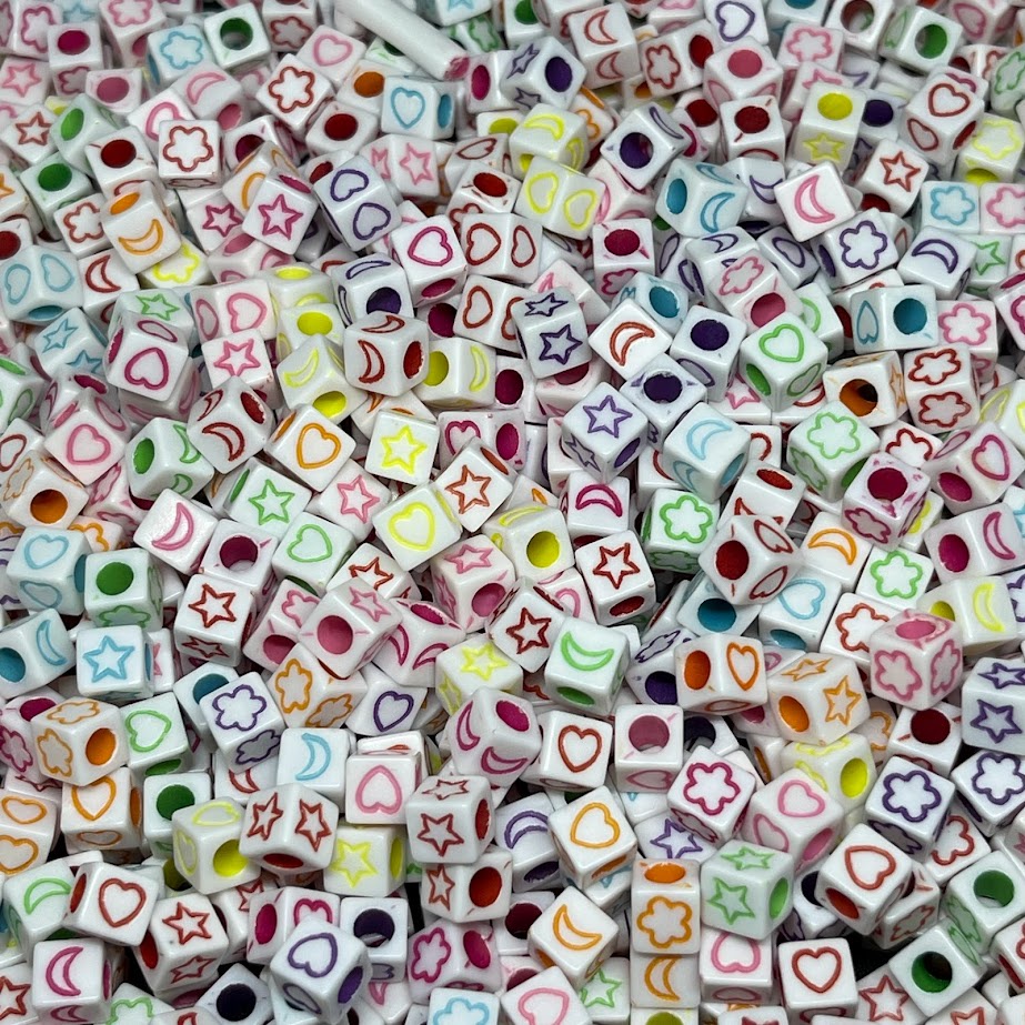 Porcelain Letter Beads 