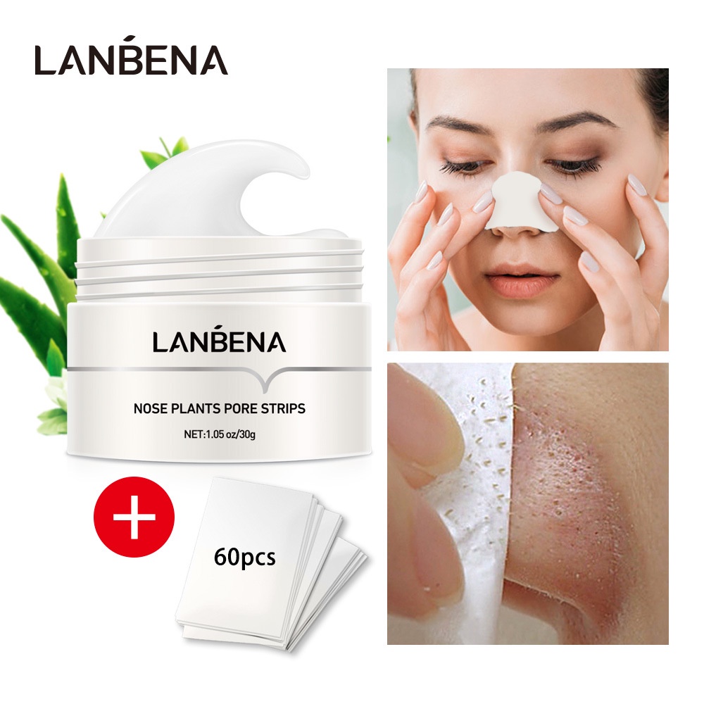 LANBENA blackhead nose patch 60psc paper to remove blackheads Cuidados ...