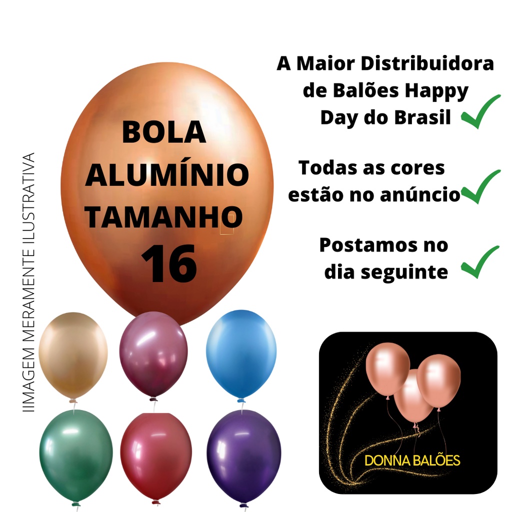 Balão Bexiga Numero 16 Tamanho na Black Friday 2025 | BuscaProdutos