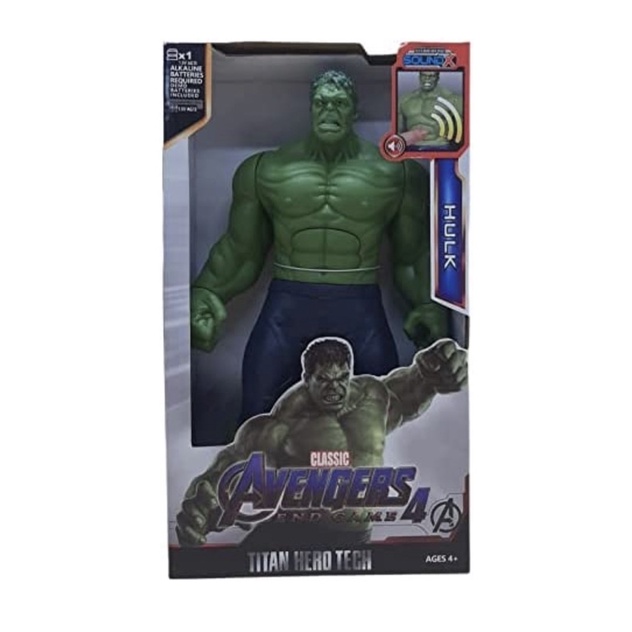 Marvel avengers titan hero tech store hulk figure