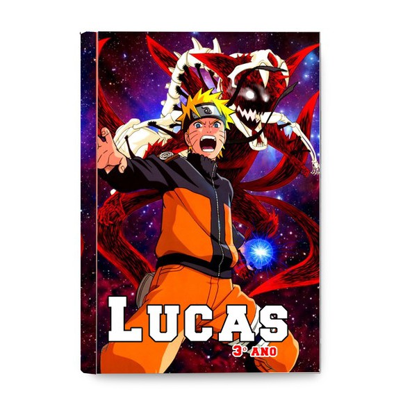 Caderno Personalizado A4 no Tema Naruto