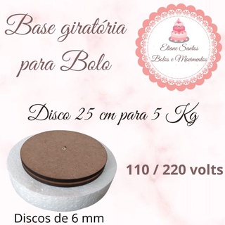 Bolos de liga de alumínio de 30 cm, base giratória para bolo