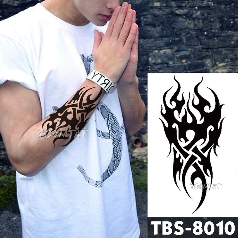 Tatuagem Temporária Delicada Cartela Phoenix Do Fogo