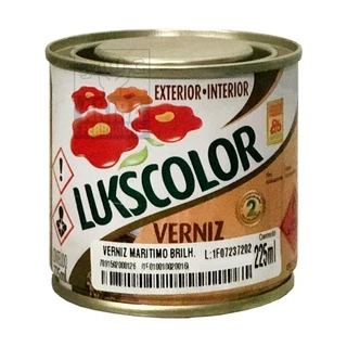 Verniz Maritimo Lukscolor 225ml Madeira Incolor Brilhante