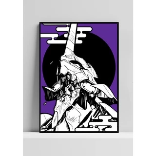 Quadro de mdf poster moldura Anime, Mangá, Evangelion
