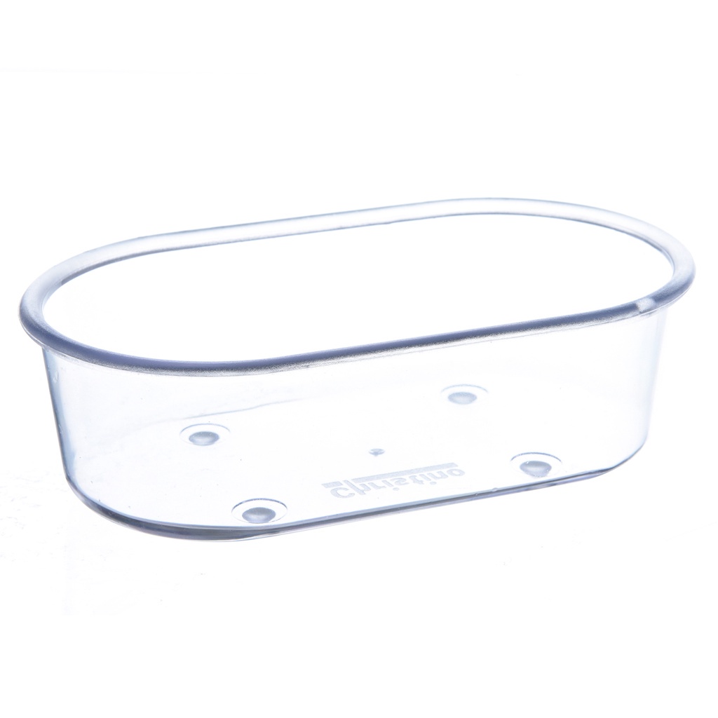 Banheira Retangular Oval Média para Gaiolas Viveiros - Christino para Banho de Pássaros Canários