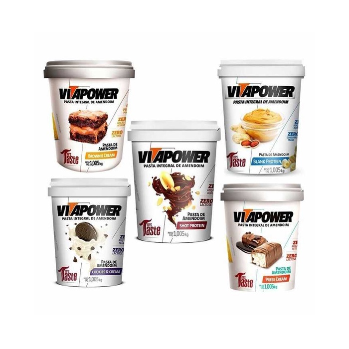 Pasta de Amendoim Shot Protein (1,005kg) - Vitapower - Vita Power