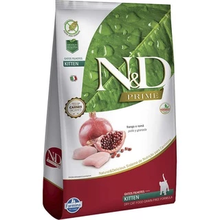 Ração Farmina N&D Prime Frango e Romã Gatos Filhotes 1,5kg