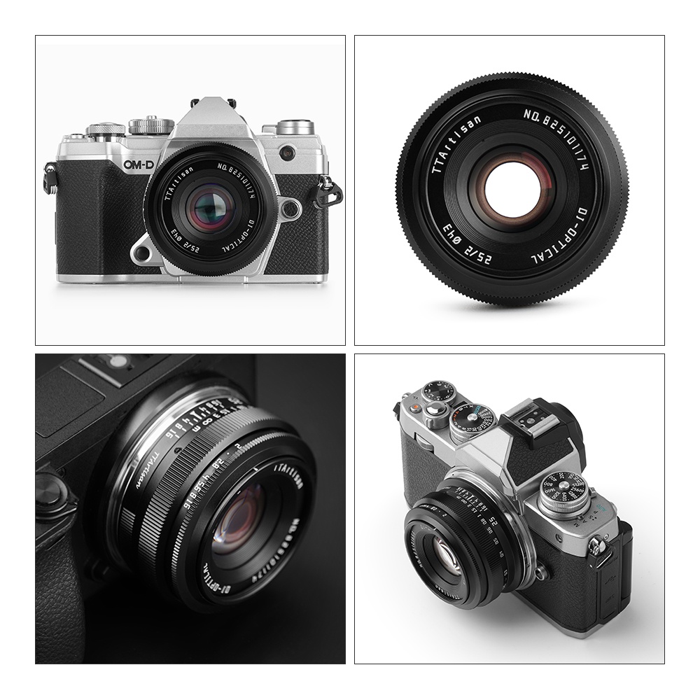 TTArtisan 25mm F2.0 Lente De Foco Manual APS-C Para Câmeras