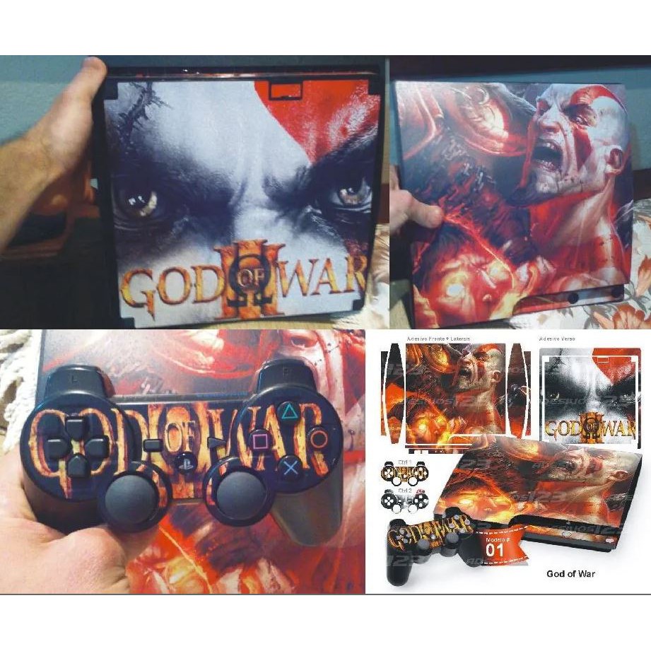 Adesivo Skin Playstation 3 Ps3 Slim Vinil Pelicula