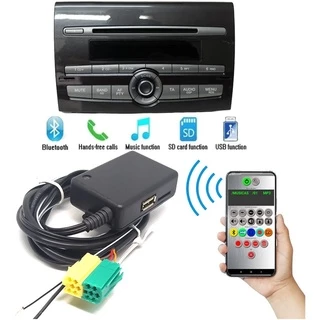 Adaptador Bluetooth FIAT Bravo USB MicroSD MP3 Som chamadas e aplicativo Android para controle remoto
