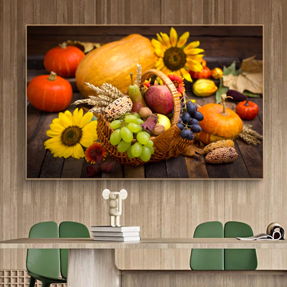 Home Decoração De Cozinha Quadro Pintura Em Tela Para Vegetais E Frutas
