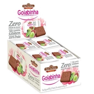 Goiabinha Zero Açúcar - Display com 24 un de 25g cada (600g total) Exclusivo DaColônia