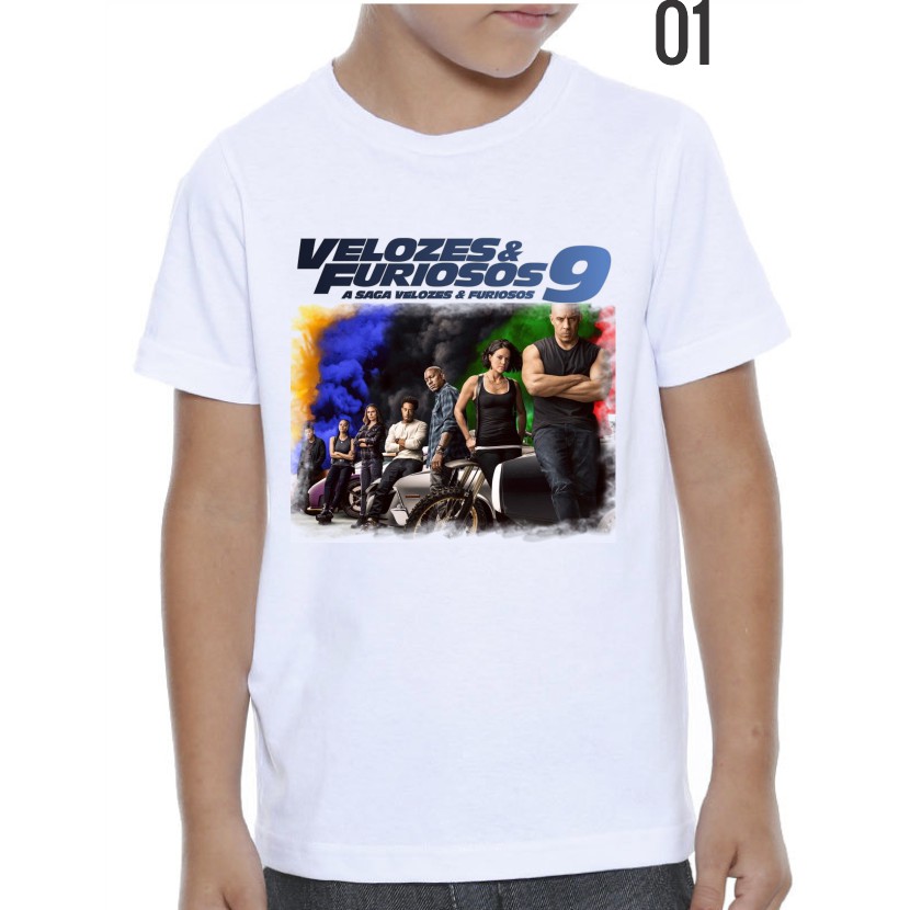 Camiseta Velozes e Furiosos 9 - Infantil | Shopee Brasil