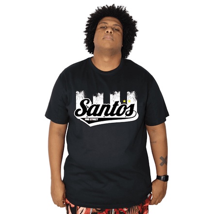 Camiseta Plus Size Santos - Times SP