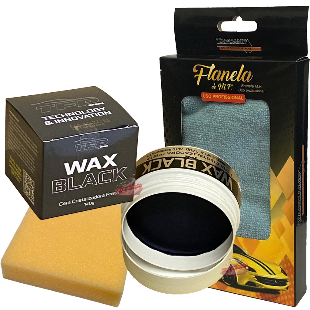 Cera Cristalizadora P/ Carro Preto Pratas E Cinzas + Flanela | Shopee ...