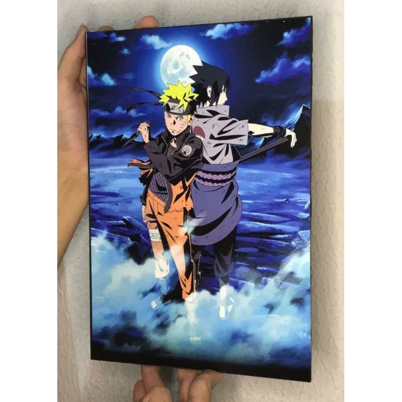 Placa Decorativa Naruto e Sasuke / Anime / Naruto / Desenho