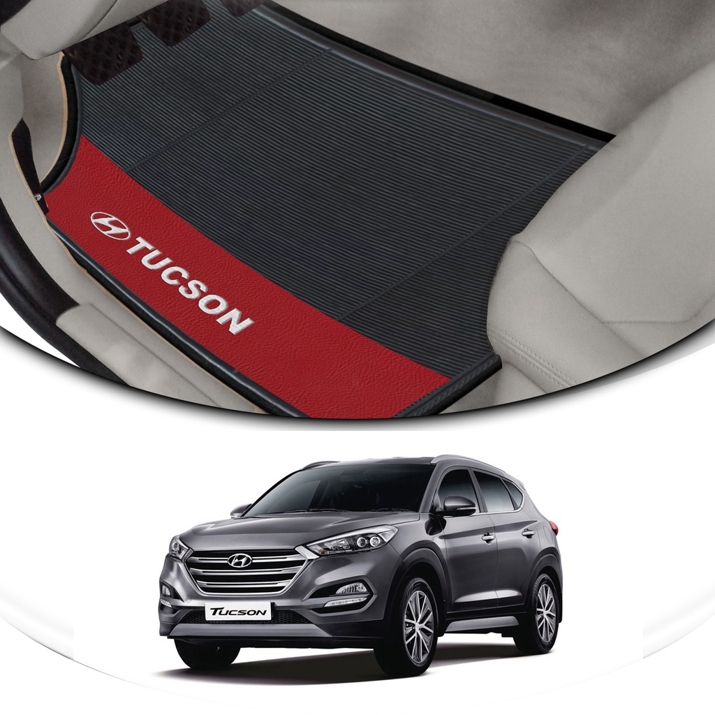Tapete de borracha Lateral Vermelho 4 Peças Automotivo Hyundai Tucson