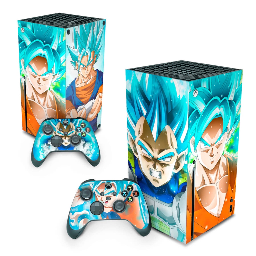 Adesivo Skin Xbox Series S e dois Controles Dragon Ball Z b4 em Promoção na  Americanas