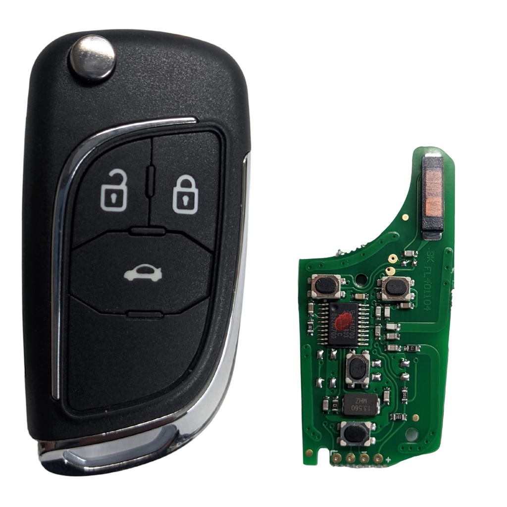 Chave Canivete Original Completa Chevrolet Gm Onix S10 Sonic Cobalt Prisma Cruze Spin