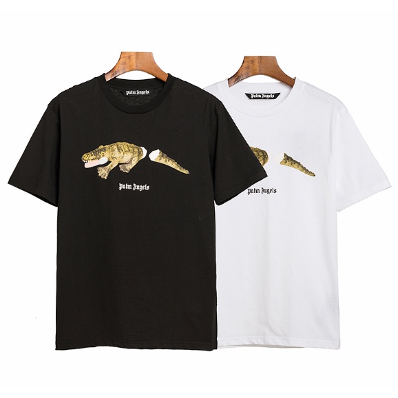 Novas Palm angels Camuflar Melhor qualidade respirável Camiseta De Manga Curta