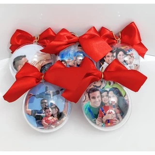 Bola de Natal - Personalizada com Foto - 5 unidades