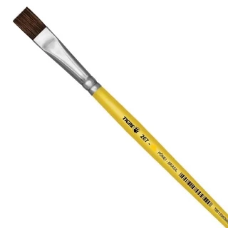Pincel Escolar Chato Nº 10 - Amarelo - 267-10 - Tigre