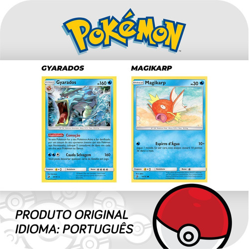 Kit Carta Pokémon Gyarados E Magikarp Pokémon Go