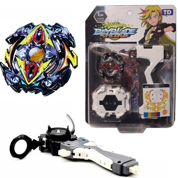 Beyblade Burst Barato Zillion Zeus Bb59 Lançador + Grip Kit# no Shoptime