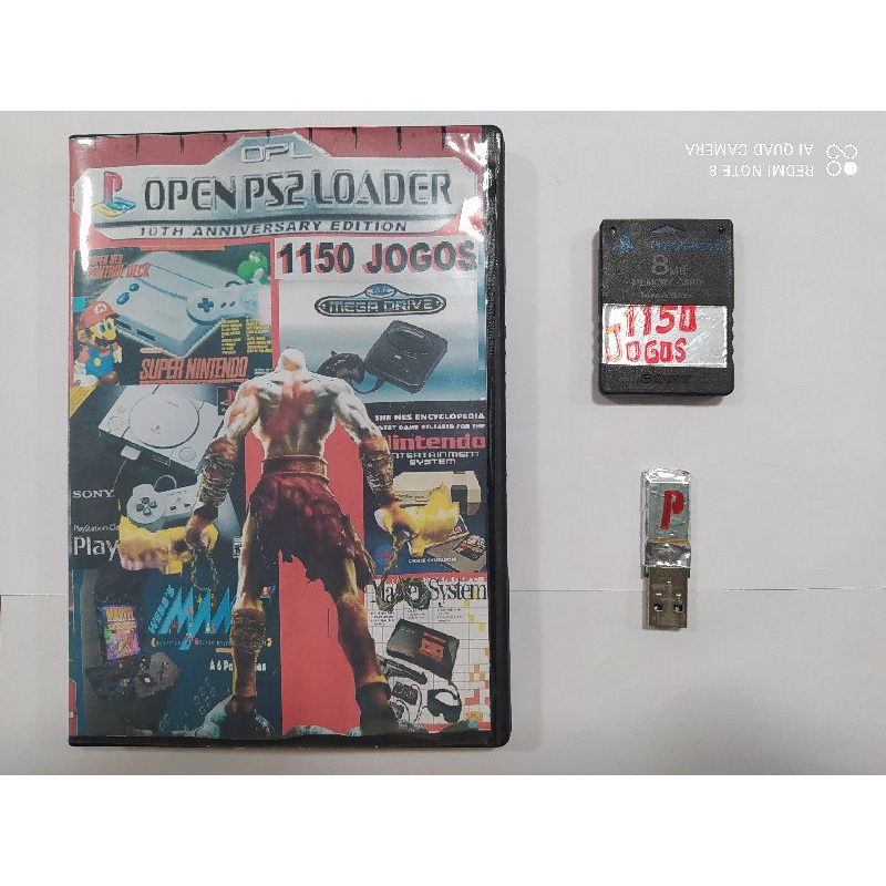 kit Opl Desbloqueio PS2 com 1150 Jogos