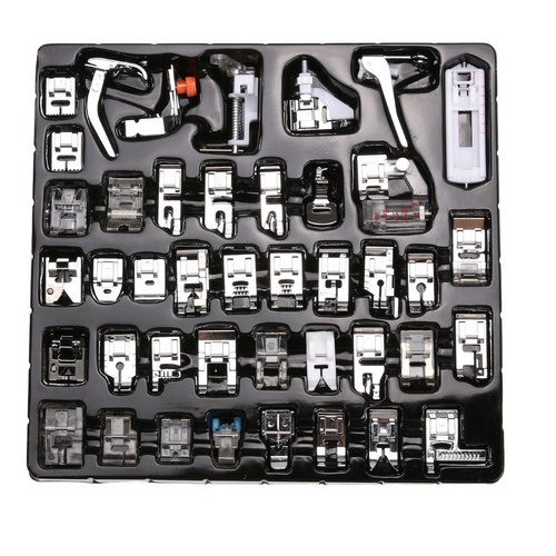 Kit 43 Calcadores Sapatas Pé Maquina Costura Domésticas