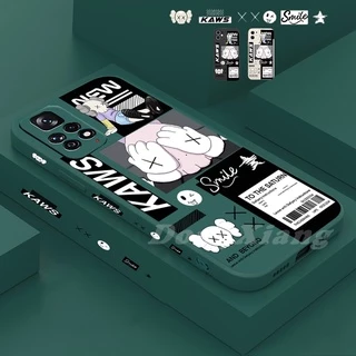 Caixa Redmi 12 Nota 11 Pro 10C 10A 9C 9T 9A 10 5G 10S 9 Nota9s Nota8 Nota7 Maré Marca Kaws Silicone Sésamo Street Smile Matte TPU Capa De Telefone Macia DGX