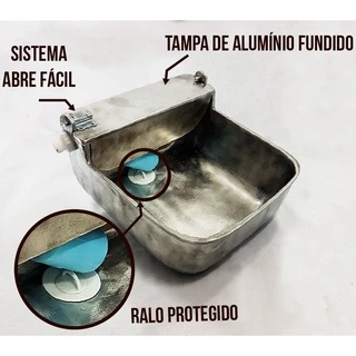 Bebedouro Automático 5,5 litros Em Alumínio de alta resistente Para Animais Cães, Gatos, Boi, Cavalo, Ovelha E Porco único com ralo protegido abertura fácil !