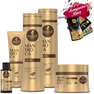 Kit Haskell Mandioca Sh + Cond Mascara Leave In Nectavita