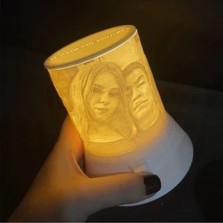 Abajur 3d Com Suas Fotos