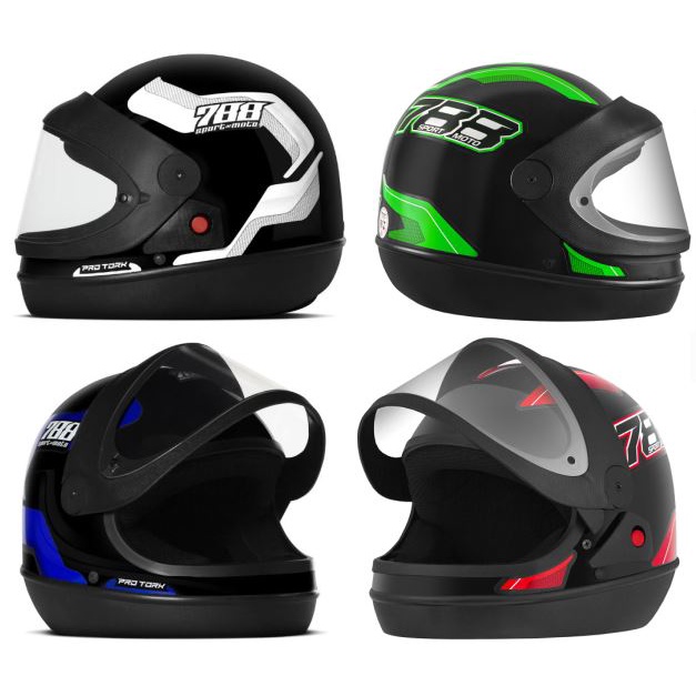 Capacete Moto Pro Tork R8 Fechado - Classic Sports, Artigos Esportivos, Roupas Para Esportes, Acessórios Para Motocicletas, Brinquedos