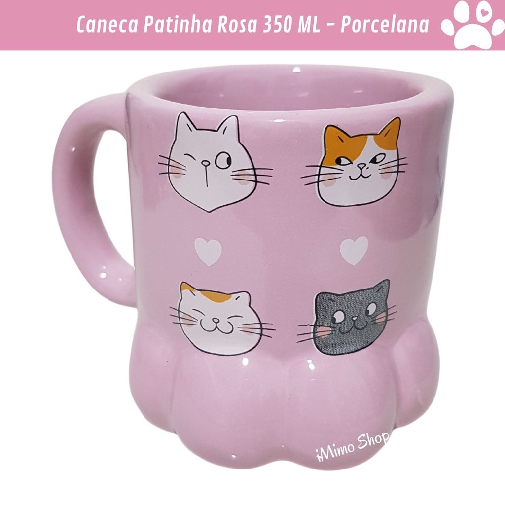 Disoza 350 Ml Tazza Da Caffè Con Fiocco Rosa Tazza Da Tè In Porcellana