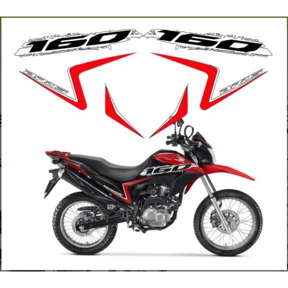 Adesivo Bros 160 2022/2023 - Kit Adesivos Moto Branca.1